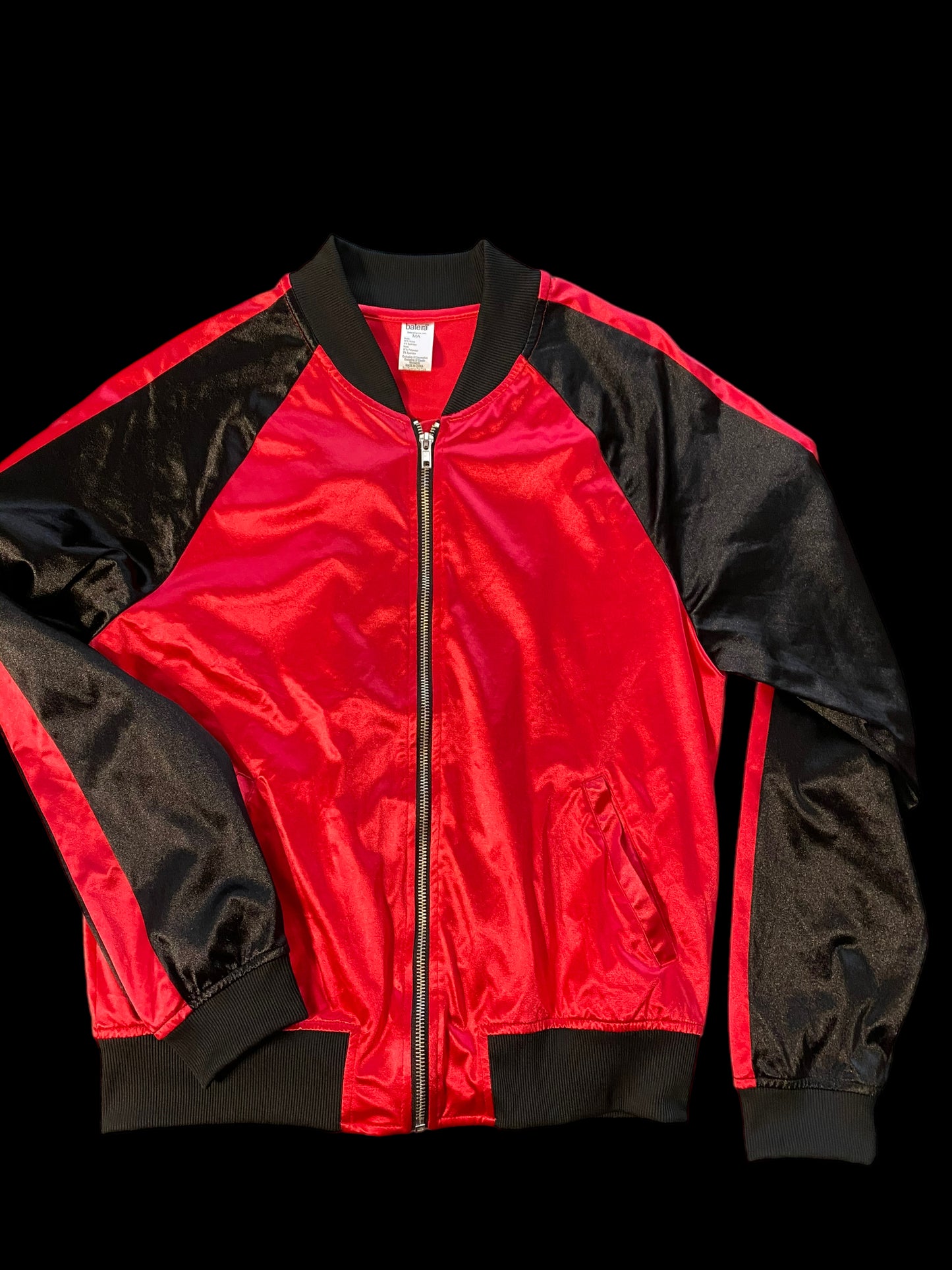 Balera Red/Black Nylon Zipper Jacket