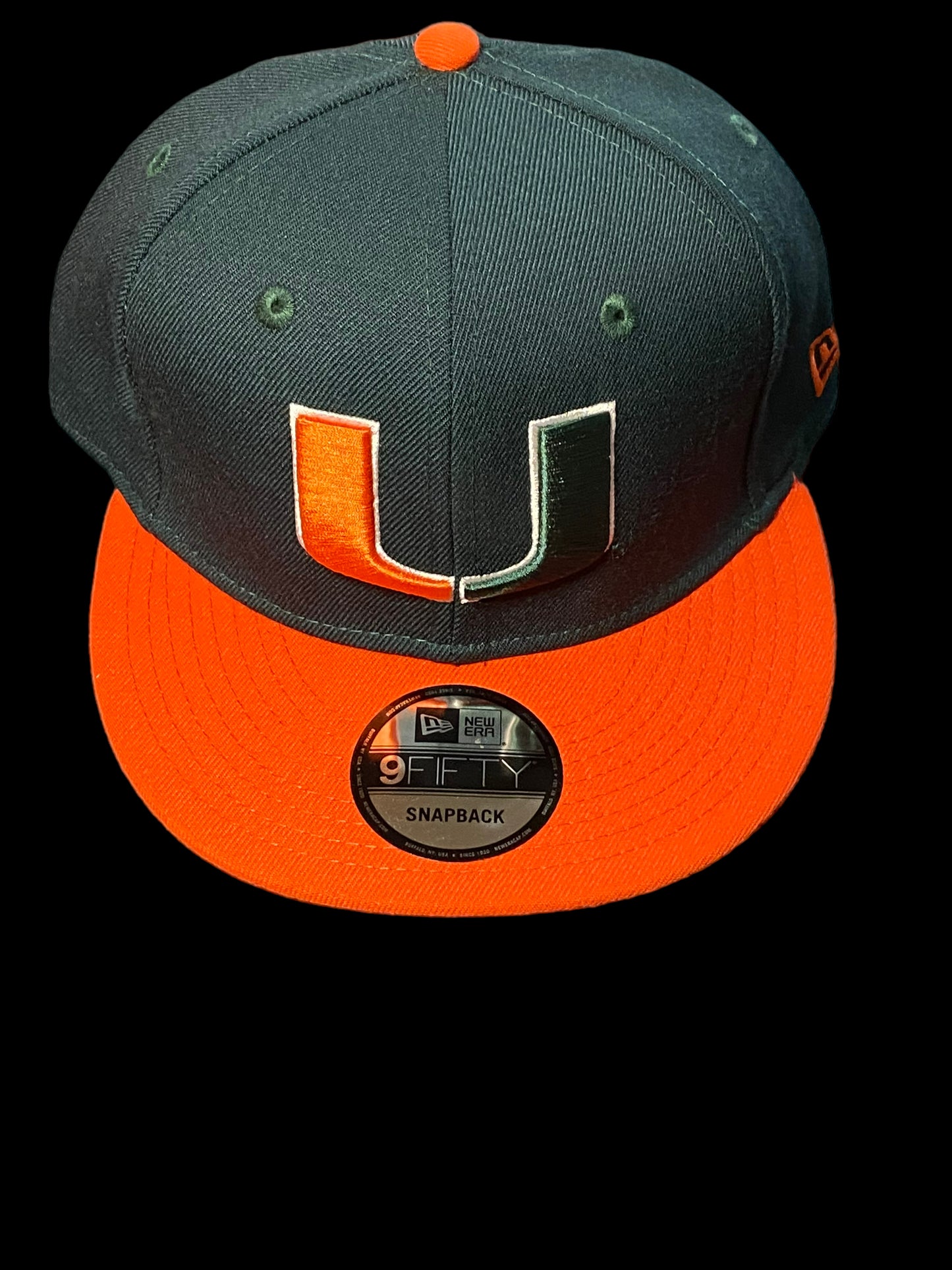 University of Miami Snapback Dark Green/Orange